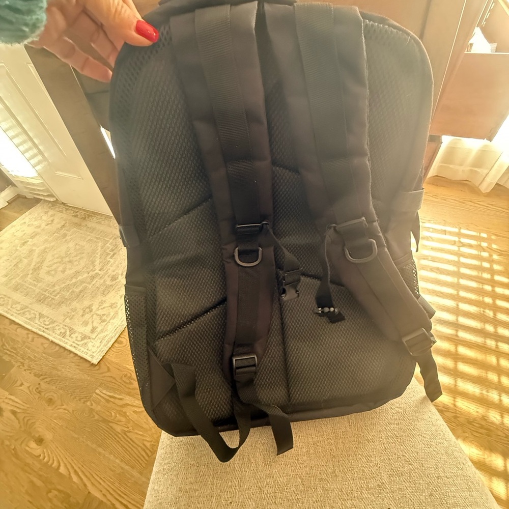 Black Tactical Backpack with Flag Patch - image 2